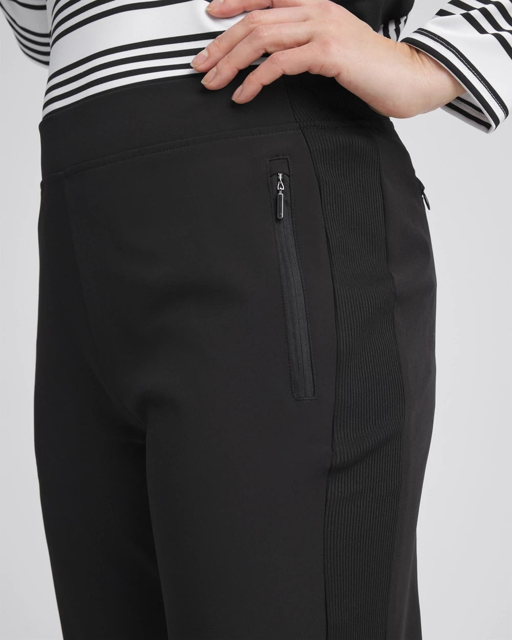 Chico's Collections Zenergy® UPF Rib Mix Ankle Pants