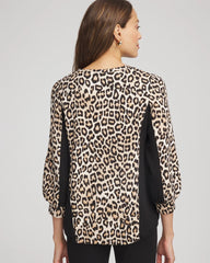 Chico's Collections Zenergy® Animal-Print Bungee Top