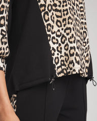 Chico's Collections Zenergy® Animal-Print Bungee Top
