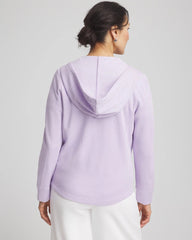Chico's Collections Zenergy® Beach Slub Zip-Front Hoodie