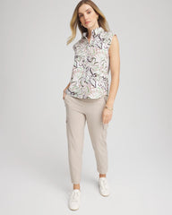 Chico's Collections Zenergy® UPF Floral Shirt