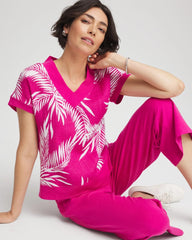Chico's Collections Zenergy® Tropical Gauze Top