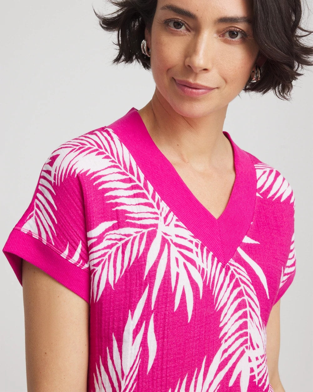 Chico's Collections Zenergy® Tropical Gauze Top