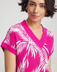 Chico's Collections Zenergy® Tropical Gauze Top