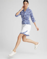 Chico's Collections UPF Neema Printed Hem Skort
