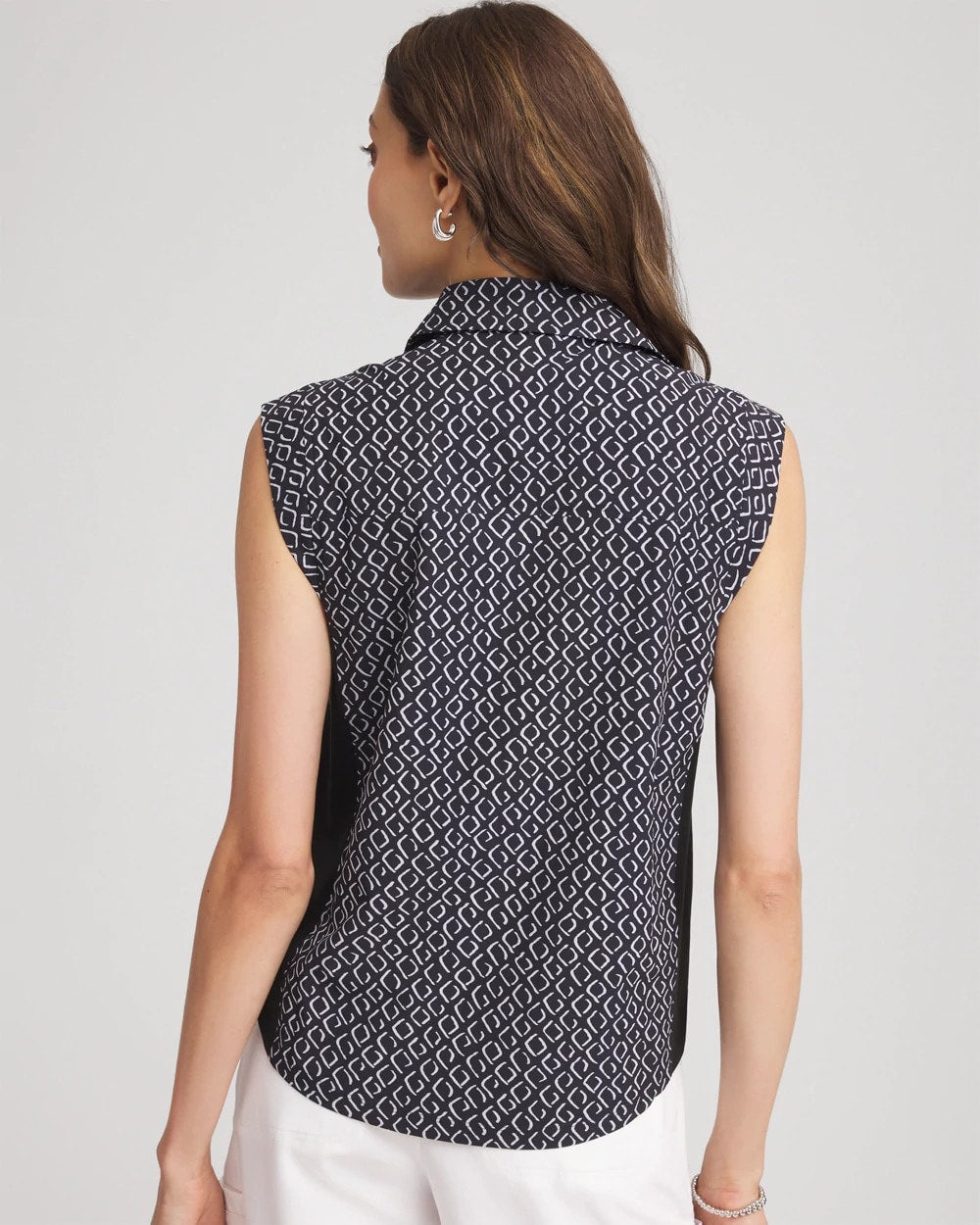 Chico's Collections Zenergy® UPF Geo-Print Shirt
