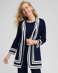 Chico's Collections Travelers™ Contrast Border Cardigan