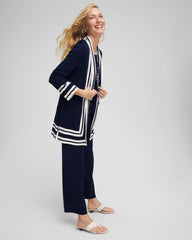 Chico's Collections Travelers™ Contrast Border Cardigan