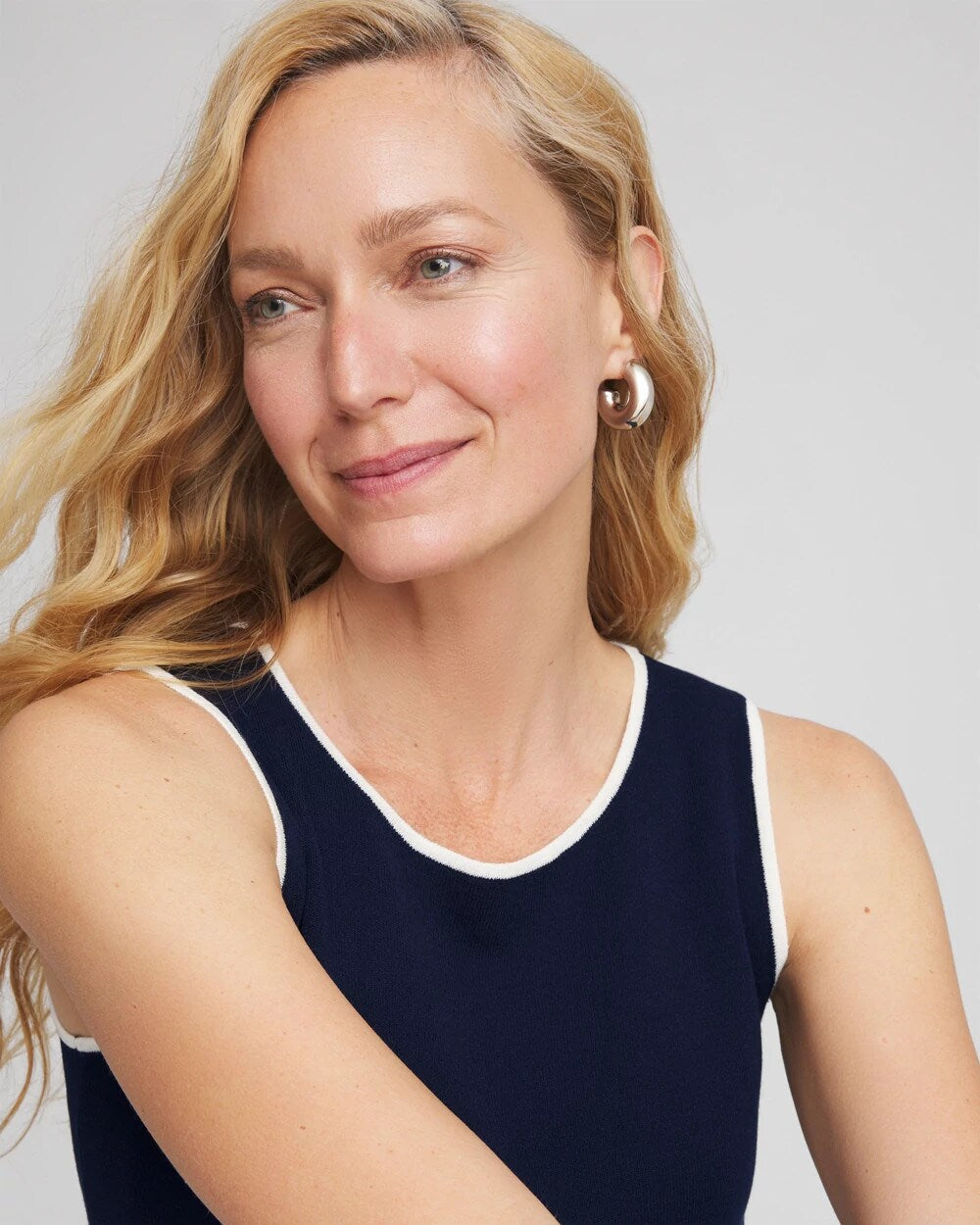 Chico's Collections Travelers™ Tipped Sweater Shell Tank