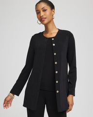 Chico's Collections Travelers™ Collection Scoopneck Shirt Jacket