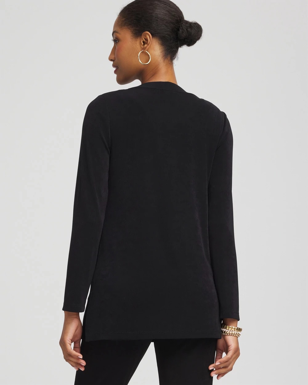 Chico's Collections Travelers™ Collection Scoopneck Shirt Jacket
