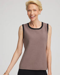 Chico's Collections Travelers™ Tipped Sweater Tank