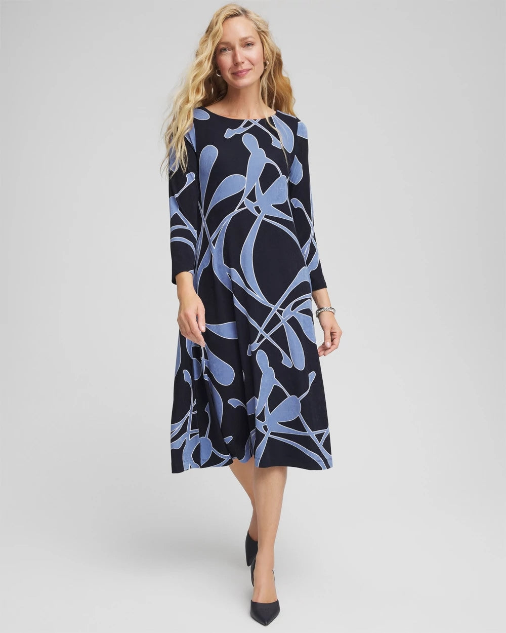Chico's Collections Travelers™ Abstract Midi Dress