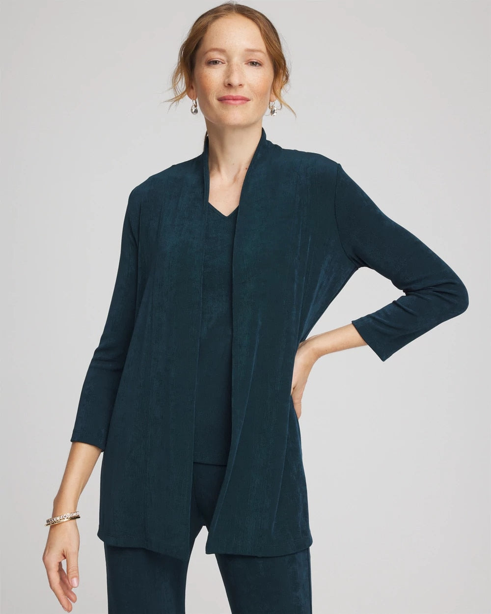 Chico's Collections Travelers™ Long Knit Jacket