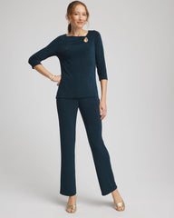 Chico's Collections Travelers™ Asymmetrical 3/4 Sleeve Top