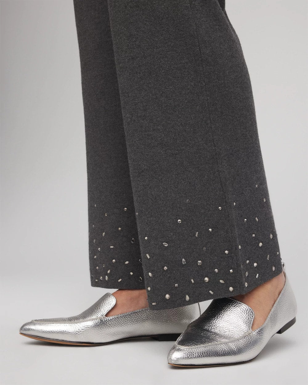 Chico's Collections Travelers™ Embellished Straight-Leg Pants