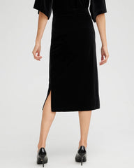 Chico's Collections Travelers™ Velvet Midi Skirt
