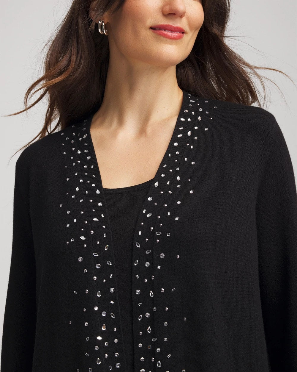 Chico's Collections Travelers™ Embellished Cardigan
