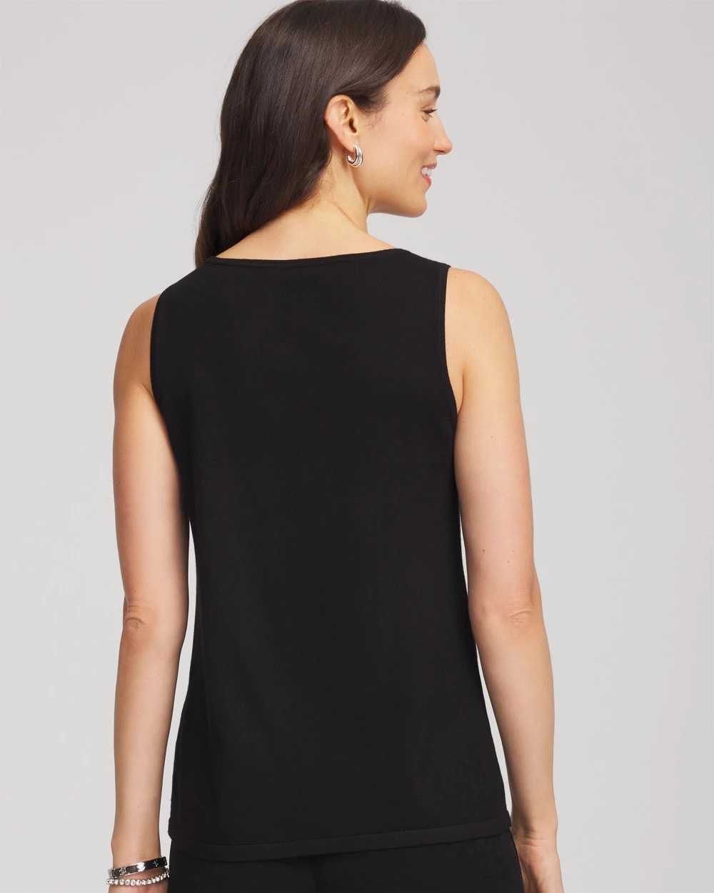 Chico's Collections Travelers™ Embellished Scoopneck Tank