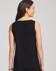 Chico's Collections Travelers™ Embellished Scoopneck Tank