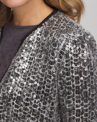 Chico's Collections Travelers™ Collection Refined Sequins Netted Jacket
