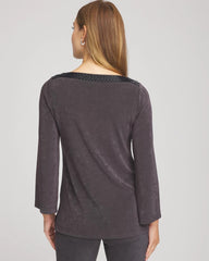 Chico's Collections Travelers™ Koia Pearl Beaded Tunic
