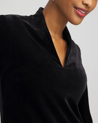 Chico's Collections Travelers™ Velvet V-Neck Kimono Sleeve Top