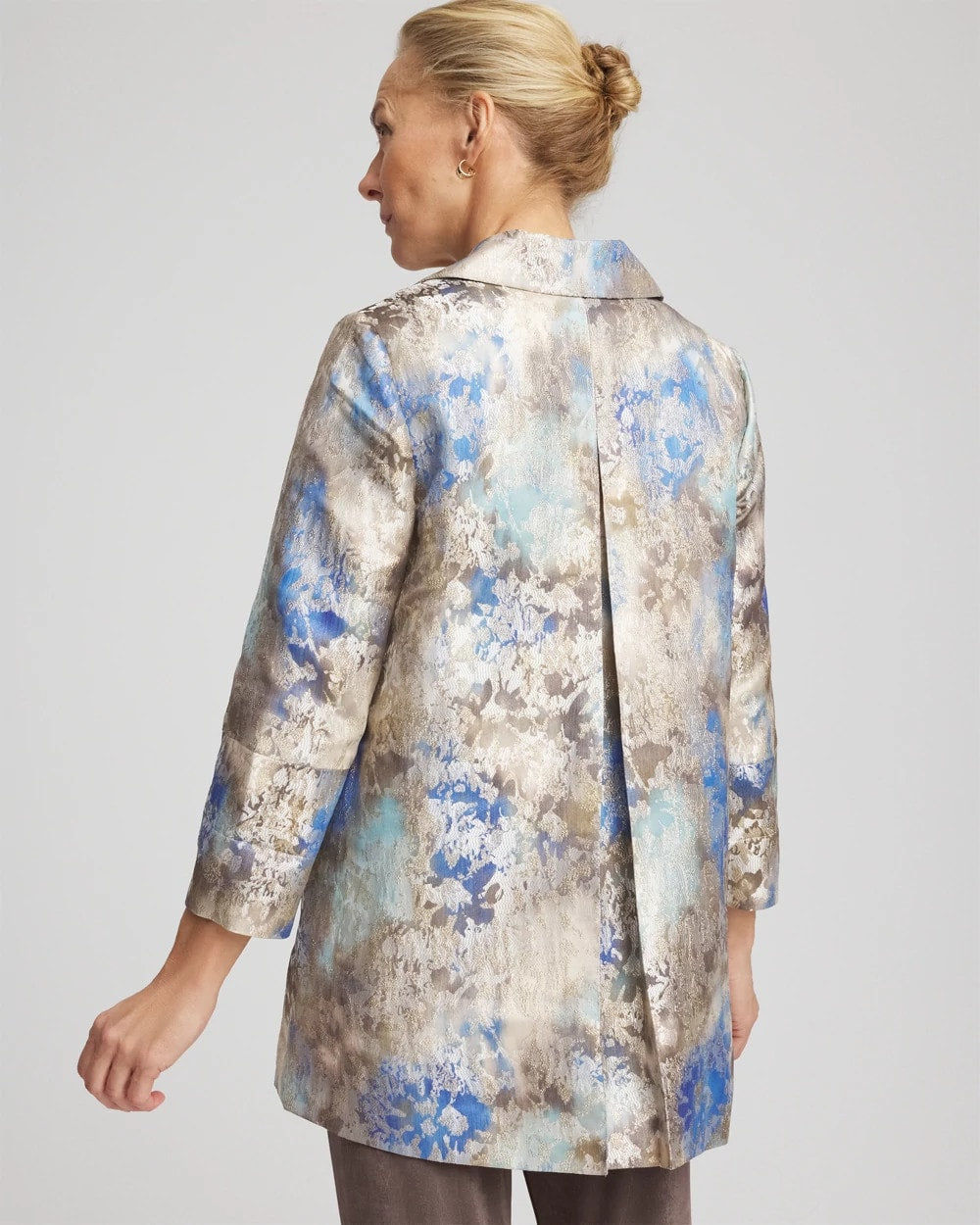 Chico's Collections Travelers™ Collection Watercolor Jacquard Jacket