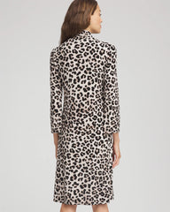 Chico's Collections Travelers™ Animal-Print Mockneck Midi Dress