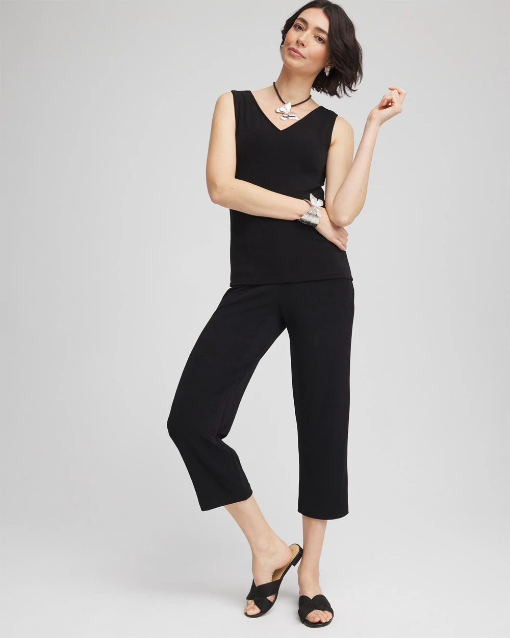 Chico's Collections Travelers™ No Tummy Cropped Pants