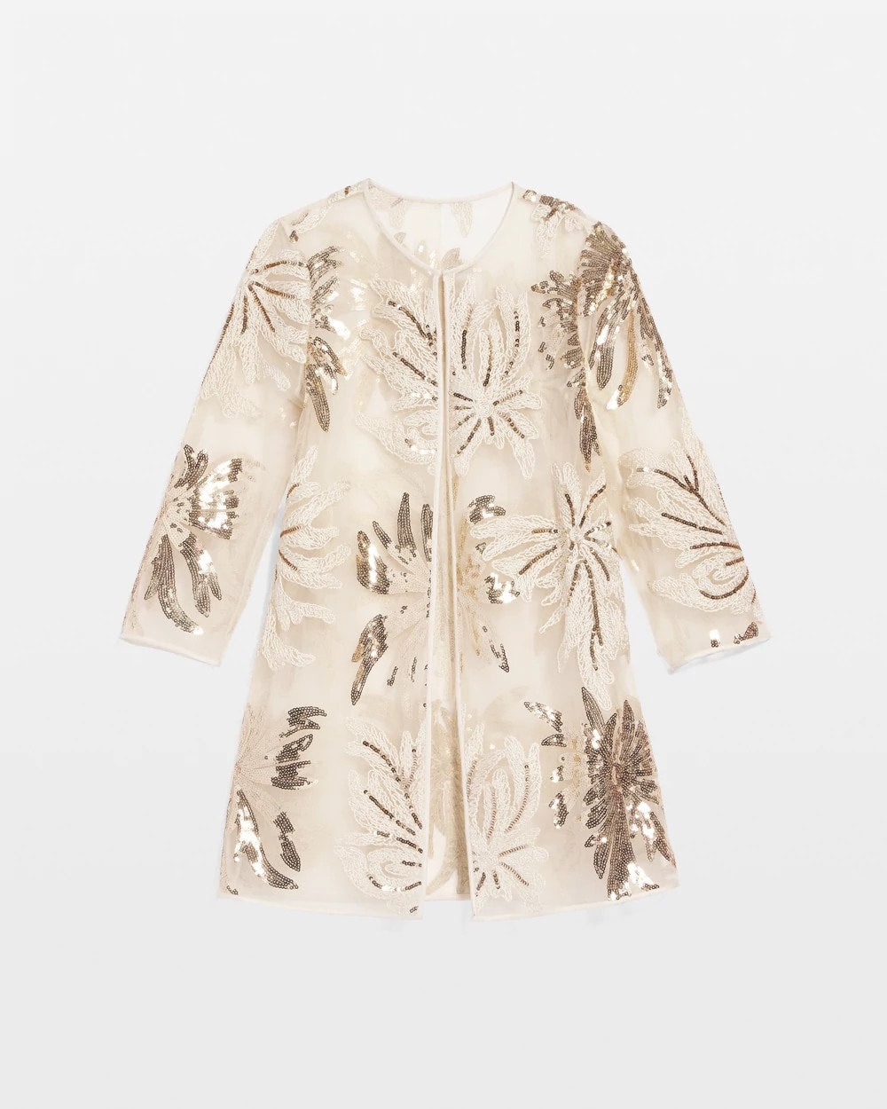 Chico's Collections Travelers™ Collection Sequin-Mesh Jacket