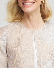 Chico's Collections Travelers™ Collection Metallic 3/4 Sleeve Jacket