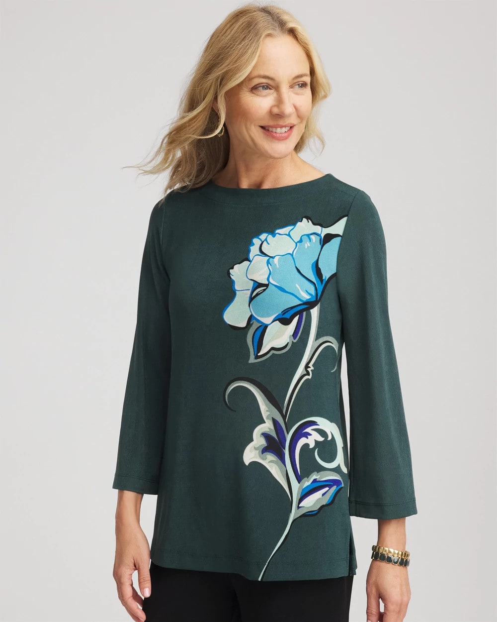 Chico's Collections Travelers™ Artisanal Boatneck Tunic