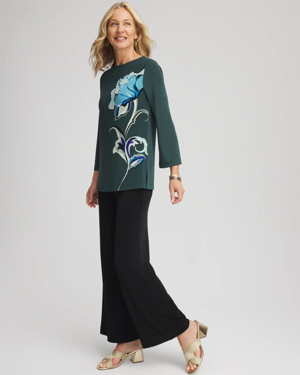 Chico's Collections Travelers™ Artisanal Boatneck Tunic