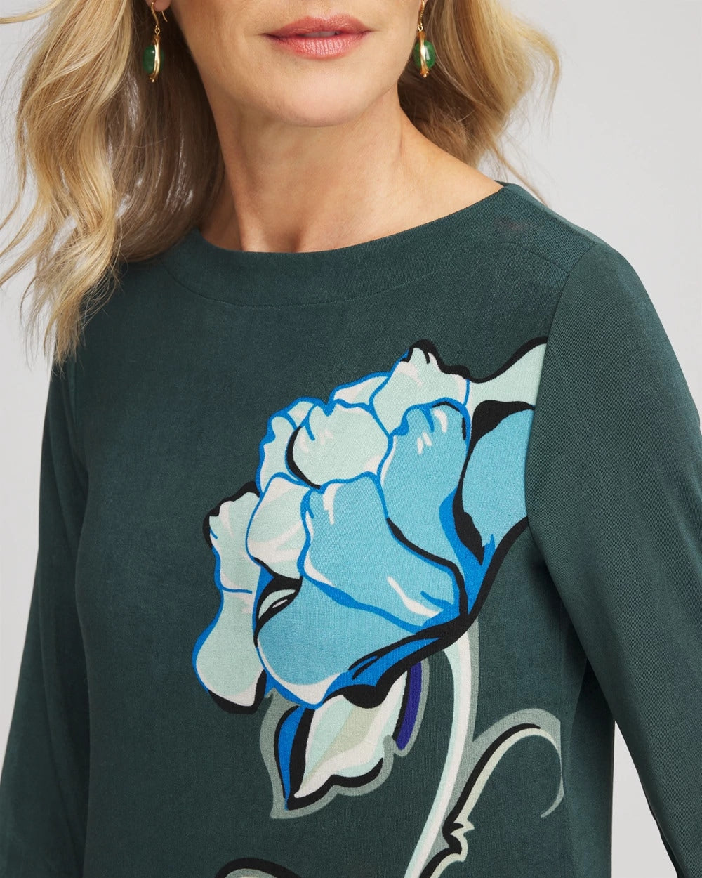 Chico's Collections Travelers™ Artisanal Boatneck Tunic