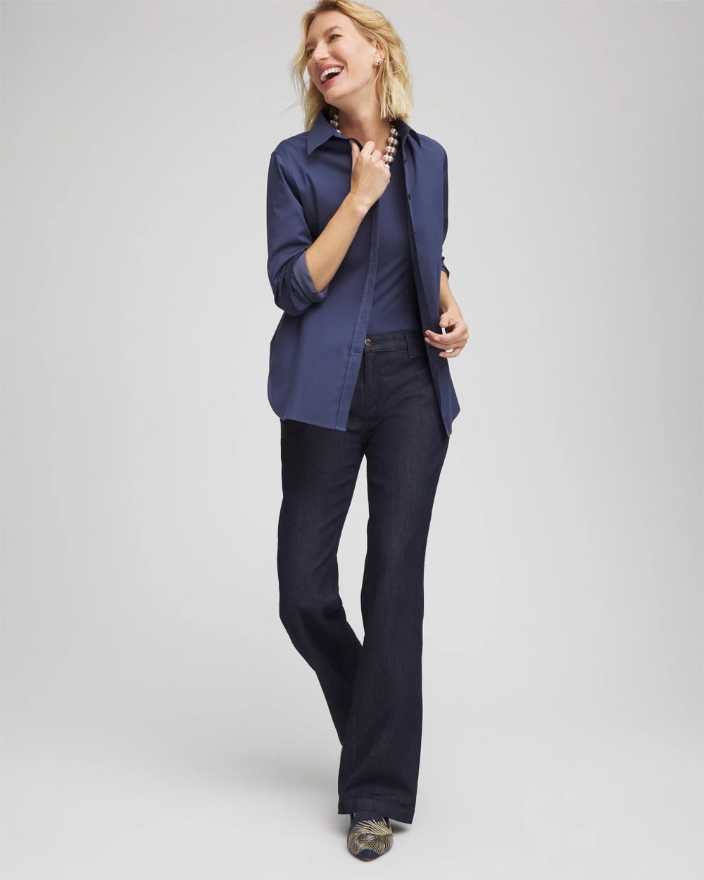 Chico's Collections No Iron™ Stretch Shirt