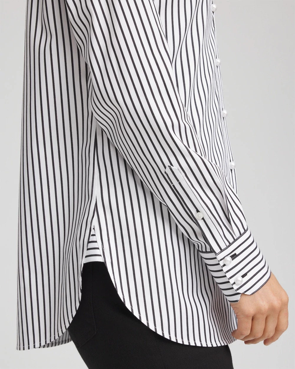 Chico's Collections No Iron™ Lurex Striped Shirt