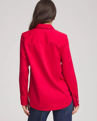 Chico's Collections No Iron™ Rhinestone Button Shirt