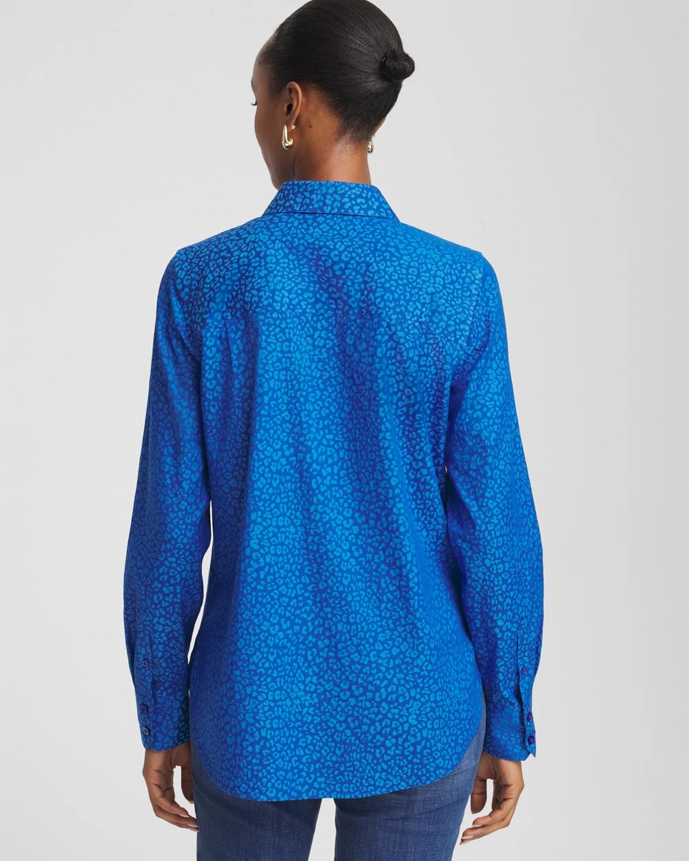 Chico's Collections No Iron™ Jacquard Animal Motif Shirt