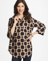 Chico's Collections No Iron™ Stretch Global Dots Popover Tunic