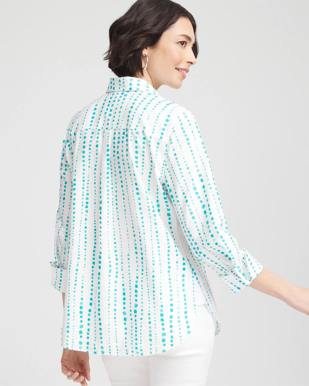 Chico's Collections No Iron™ Sateen Bubble Print Shirt