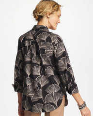Chico's Collections No Iron™ Stretch Ginkgo Glory Shirt