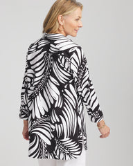 Chico's Collections No Iron™ Printed Palms Button Down Tunic