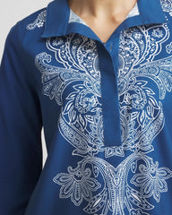 Chico's Collections No Iron™ Paisley Buttonback Tunic