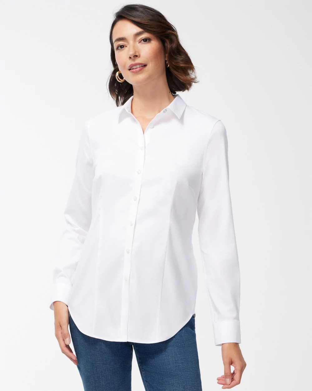 Chico's Collections No Iron™ Fitted Stretch Shirt