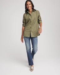 Chico's Collections No Iron™ Jacquard Shirt