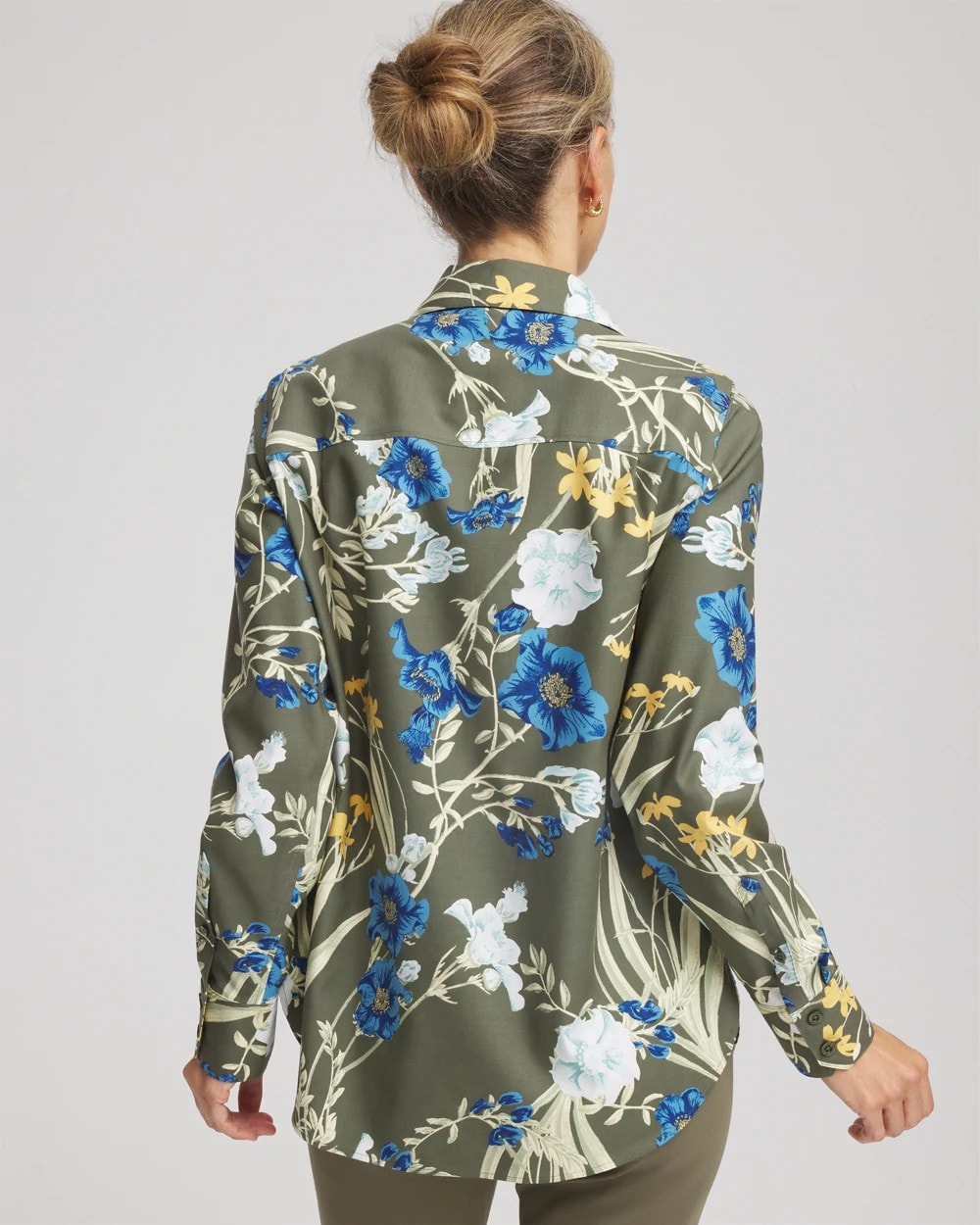 Chico's Collections No Iron™ Printed Sateen Shirt