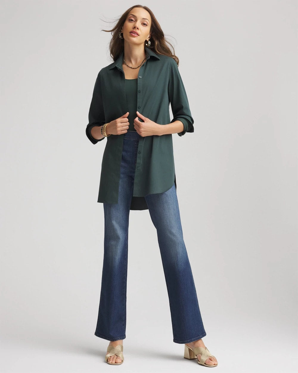 Chico's Collections No Iron™ Long-Sleeved Tunic