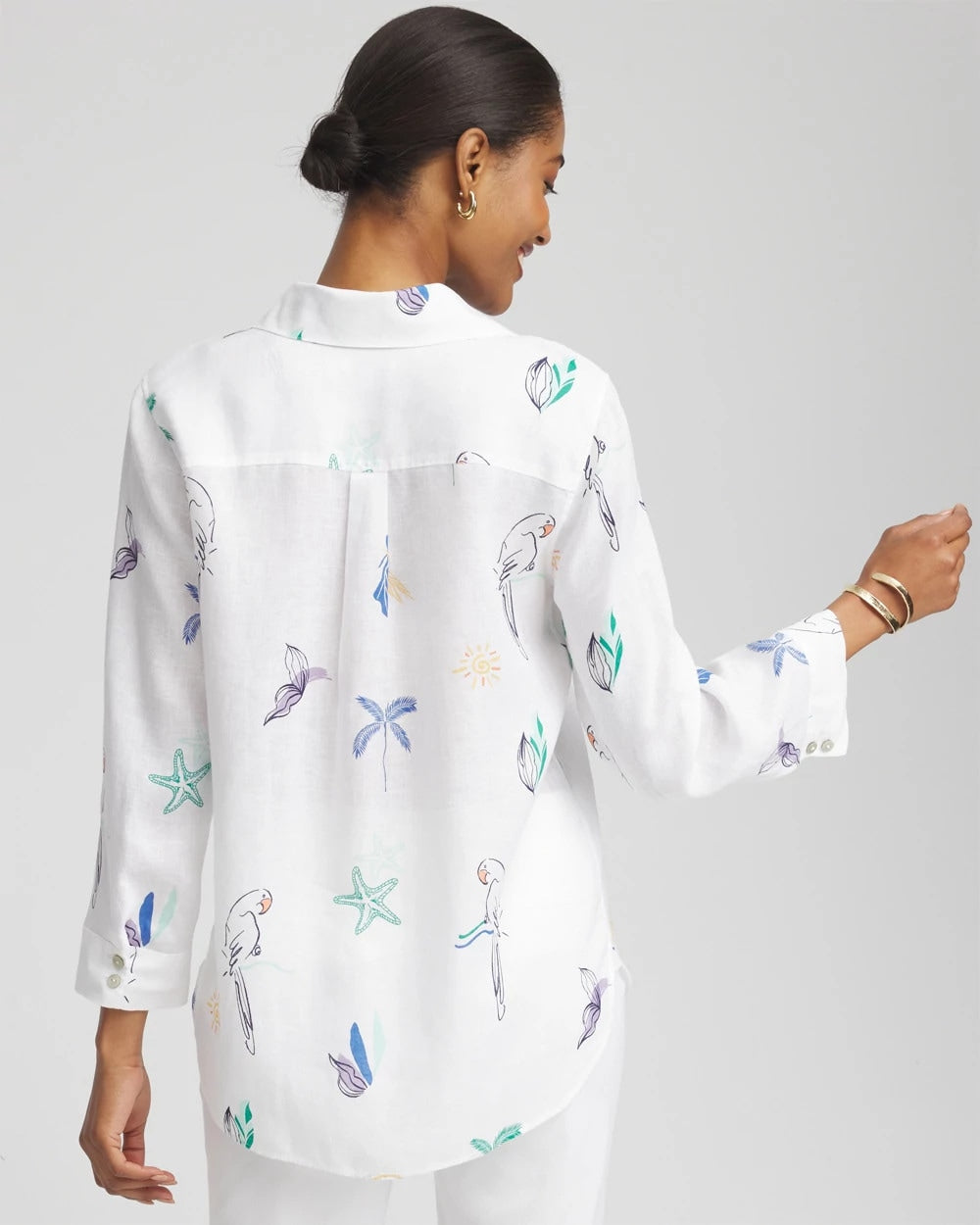 Chico's Collections No Iron™ Island Linen Shirt