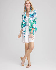 Chico's Collections No Iron™ Palm Print Linen Shirt